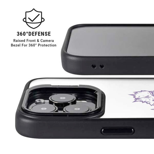 Texas Christian University Horned Frogs TCU iPhone 15 Pro Kickstand Case