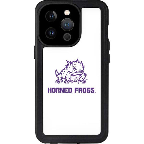 Texas Christian University Horned Frogs TCU iPhone 15 Pro Waterproof Case