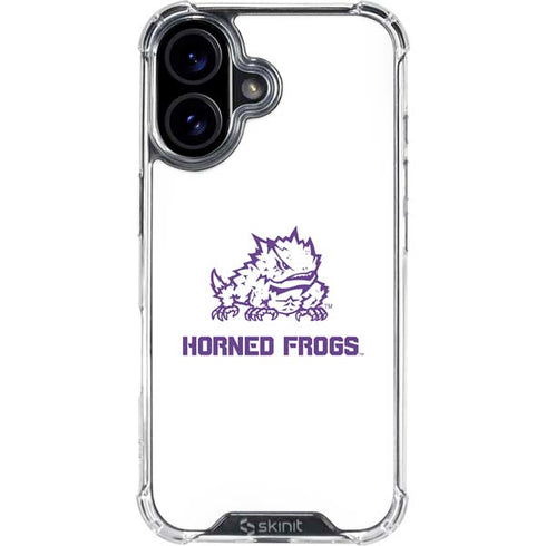 Texas Christian University Horned Frogs TCU iPhone 16 Plus Clear Case