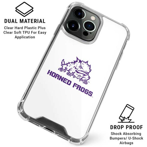 Texas Christian University Horned Frogs TCU iPhone 16 Pro Max Clear Case