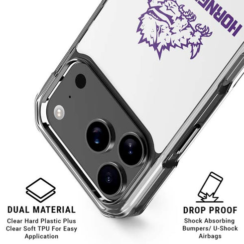 Texas Christian University Horned Frogs TCU iPhone 17 Pro Clear Case