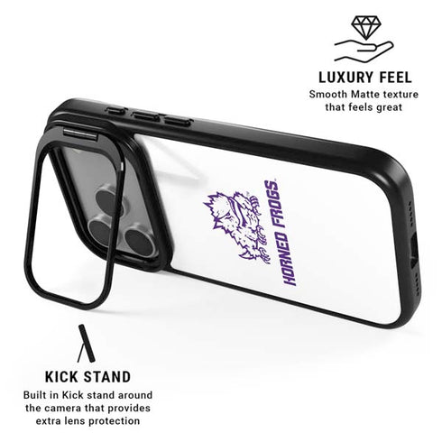 Texas Christian University Horned Frogs TCU iPhone 17 Pro Max Kickstand Case