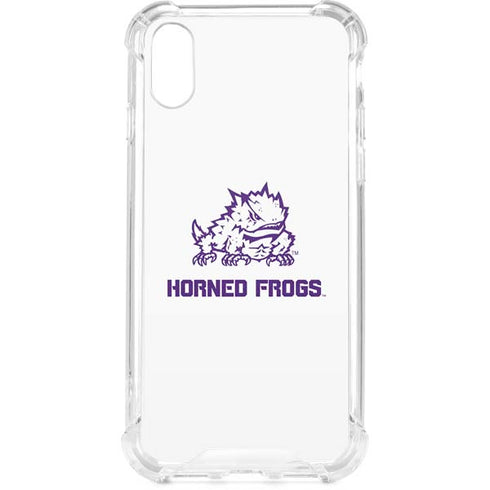 Texas Christian University Horned Frogs TCU iPhone XS Clear Case
