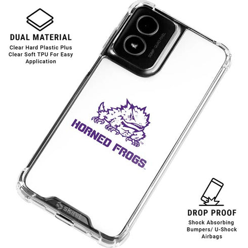 Texas Christian University Horned Frogs TCU Moto G Power 5G (2024) Clear Case