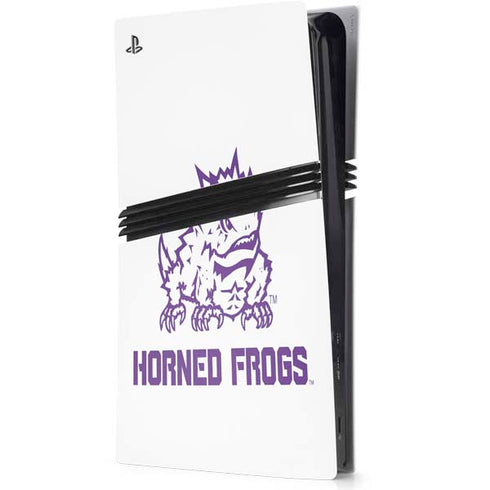 Texas Christian University Horned Frogs TCU PS5 Pro Console Skin