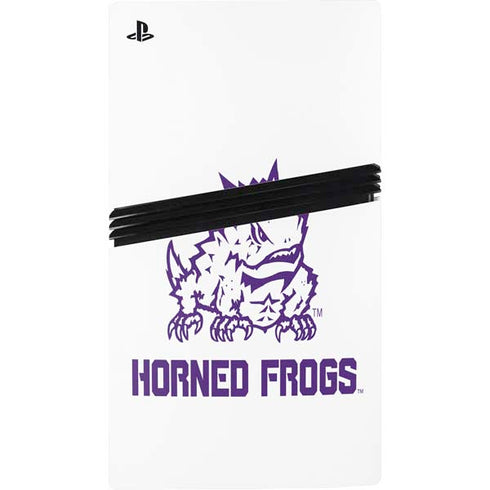 Texas Christian University Horned Frogs TCU PS5 Pro Console Skin