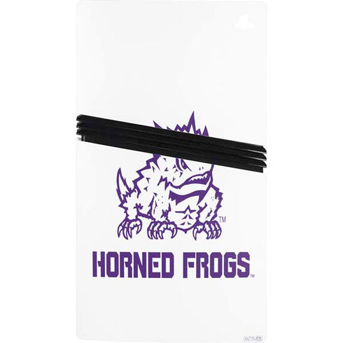 Texas Christian University Horned Frogs TCU PS5 Pro Console Skin