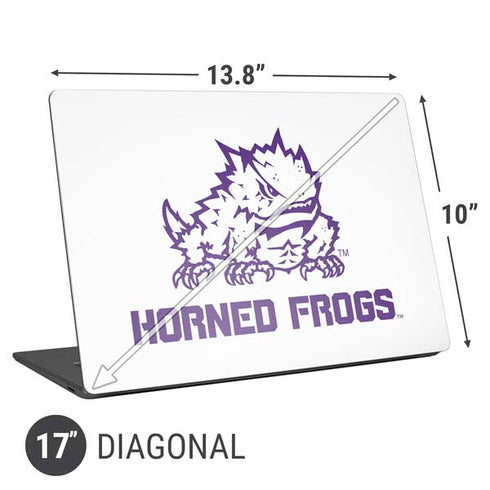 Texas Christian University Horned Frogs TCU Universal Laptop 17in (13.8 x 10in) Skin