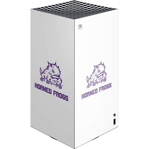 Texas Christian University Horned Frogs TCU XBox Series X Digital Edition Console Skin