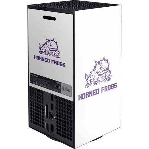 Texas Christian University Horned Frogs TCU XBox Series X Digital Edition Console Skin