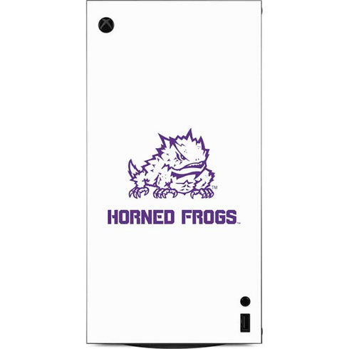 Texas Christian University Horned Frogs TCU XBox Series X Digital Edition Console Skin