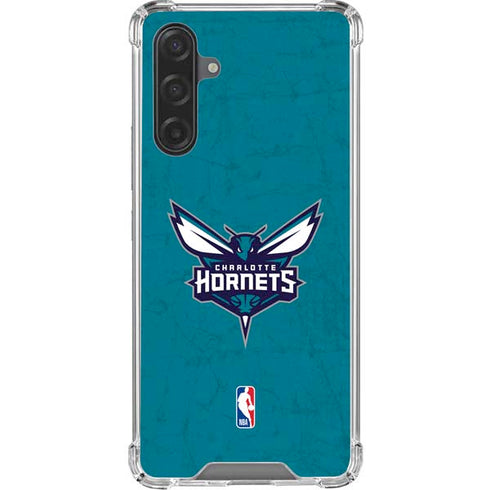 NBA Charlotte Hornets Distressed Galaxy A17 Clear Case