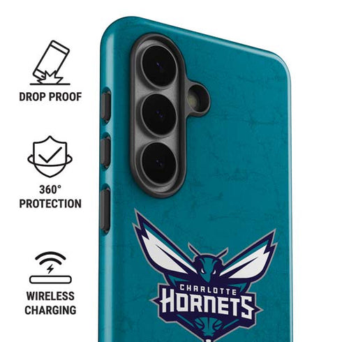 NBA Charlotte Hornets Distressed Galaxy S26 Plus Impact Case