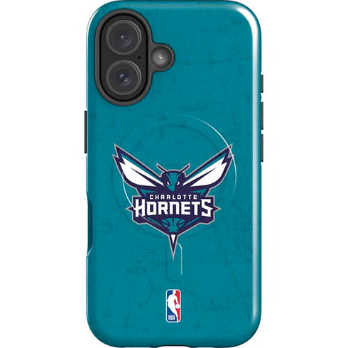 NBA Charlotte Hornets Distressed iPhone 16 Plus Magsafe Impact Case