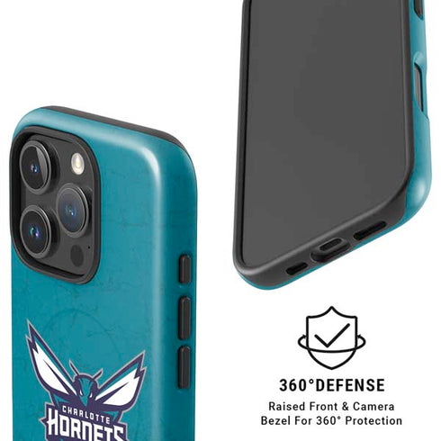 NBA Charlotte Hornets Distressed iPhone 16 Pro Max Magsafe Impact Case