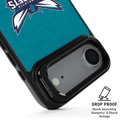 NBA Charlotte Hornets Distressed iPhone 17 Air Kickstand Case