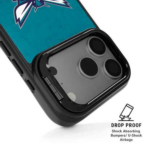 NBA Charlotte Hornets Distressed iPhone 17 Pro Kickstand Case