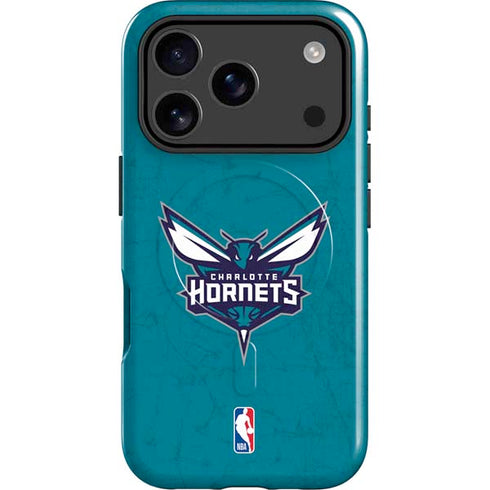 NBA Charlotte Hornets Distressed iPhone 17 Pro Magsafe Impact Case