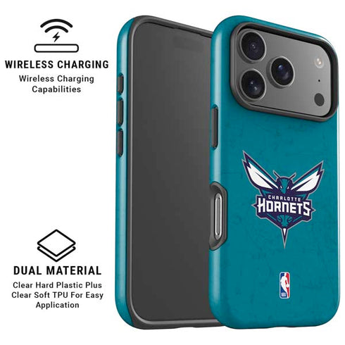 NBA Charlotte Hornets Distressed iPhone 17 Pro Max Magsafe Impact Case
