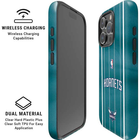 NBA Charlotte Hornets Jersey iPhone 16 Pro Max Magsafe Impact Case