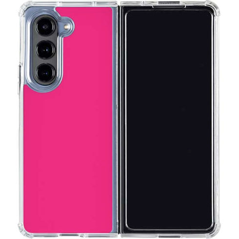 HOT Pink Galaxy Z Fold5 5G Clear Case