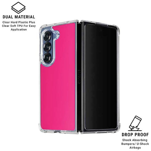 HOT Pink Galaxy Z Fold7 Clear Case