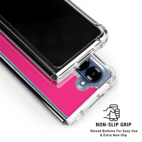 HOT Pink Galaxy Z Fold7 Clear Case