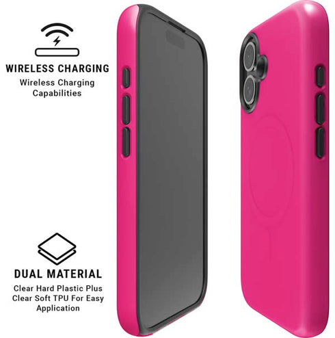 HOT Pink iPhone 16 Magsafe Impact Case