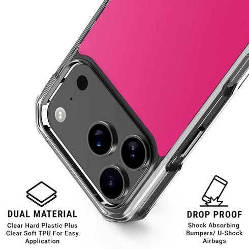HOT Pink iPhone 17 Pro Clear Case