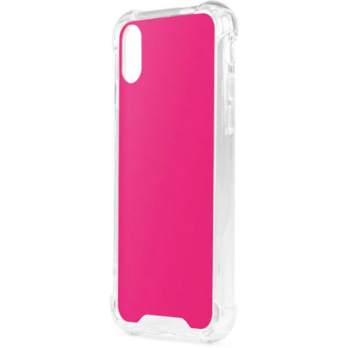 HOT Pink iPhone XS Clear Case