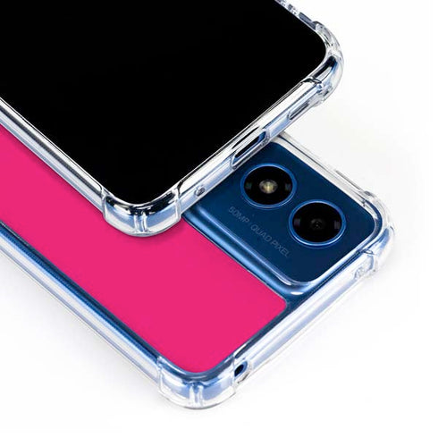 HOT Pink Moto G Play 4G (2024) Clear Case