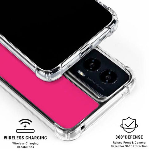 HOT Pink Moto G Power 5G (2024) Clear Case