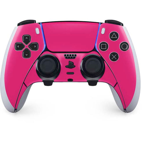 HOT Pink Solid PS5 DualSense Edge Pro Controller Skin