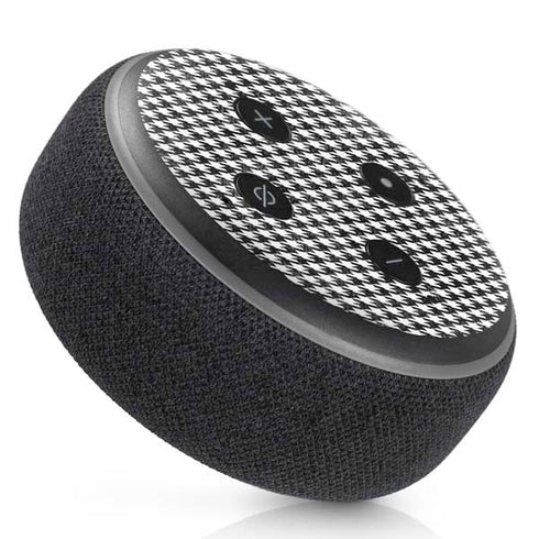 Houndstooth Black/White Amazon Echo Dot Skin