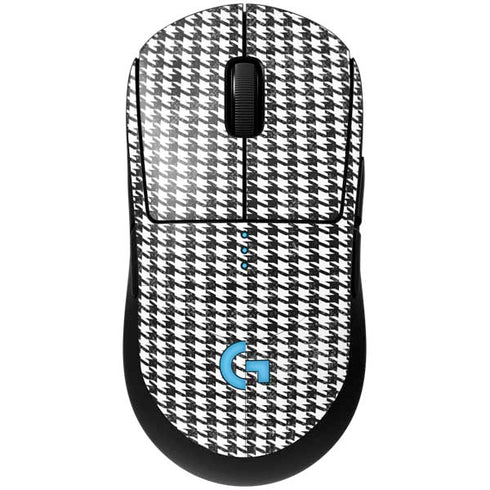 Houndstooth Black/White G Pro Wireless Gaming Mouse Skin