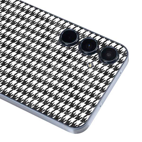 Houndstooth Black/White Galaxy A35 5G Skin