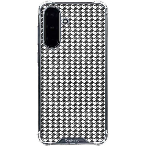 Houndstooth Black/White Galaxy A36 5G Clear Case