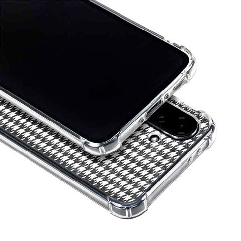 Houndstooth Black/White Galaxy A36 5G Clear Case