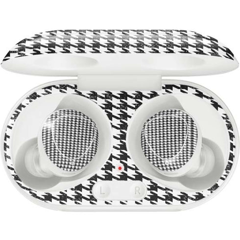 Houndstooth Black/White Galaxy Buds Plus Skin