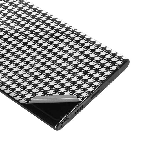 Houndstooth Black/White Galaxy Note 10 Plus Skin