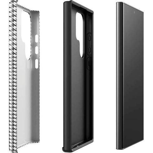 Houndstooth Black/White Galaxy S23 Ultra Pro Case