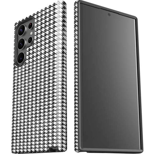 Houndstooth Black/White Galaxy S23 Ultra Pro Case