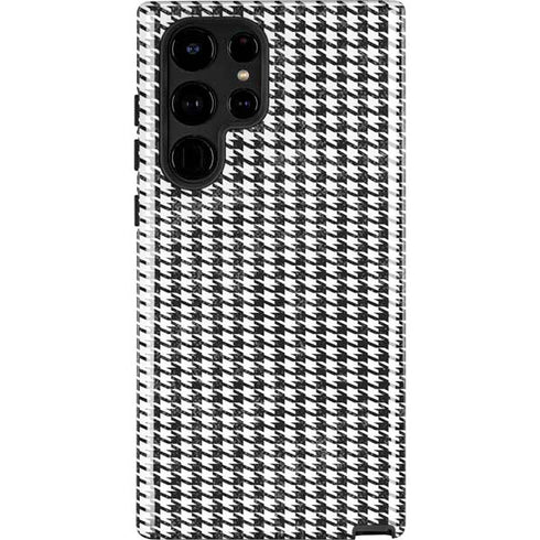 Houndstooth Black/White Galaxy Cases