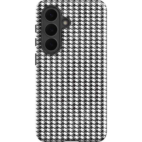 Houndstooth Black/White Galaxy S26 Plus Impact Case