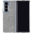 Houndstooth Black/White Galaxy Z Fold5 5G Clear Case