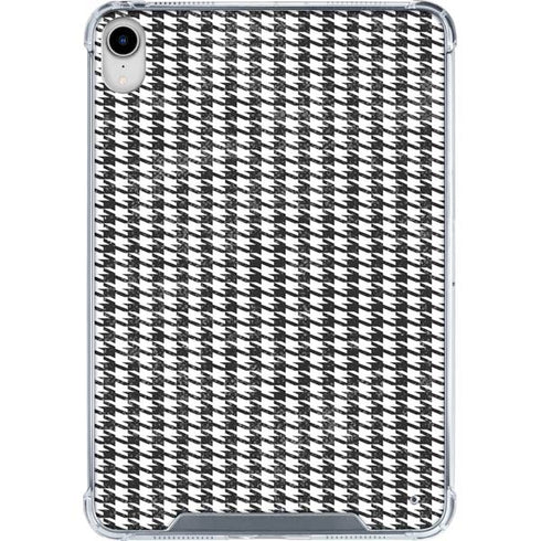 Houndstooth Black/White iPad 11th Gen (2025) Clear Case