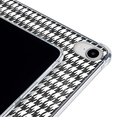 Houndstooth Black/White iPad 11th Gen (2025) Clear Case