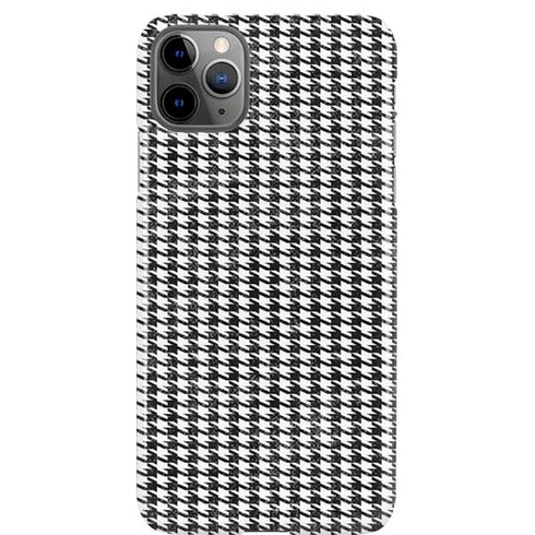 Houndstooth Black/White iPhone Cases
