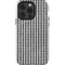 Houndstooth Black/White iPhone 15 Pro Impact Case