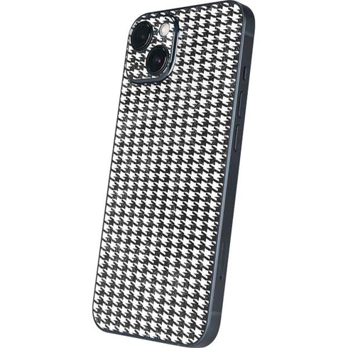 Houndstooth Black/White iPhone 15 Skin